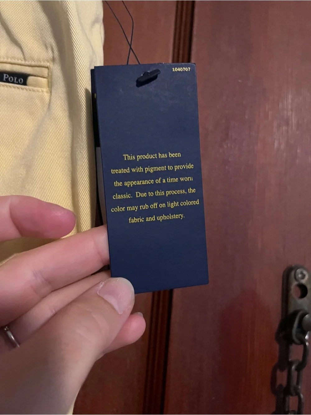 Polo by Ralph Lauren Light Yellow Men's Chino Pants